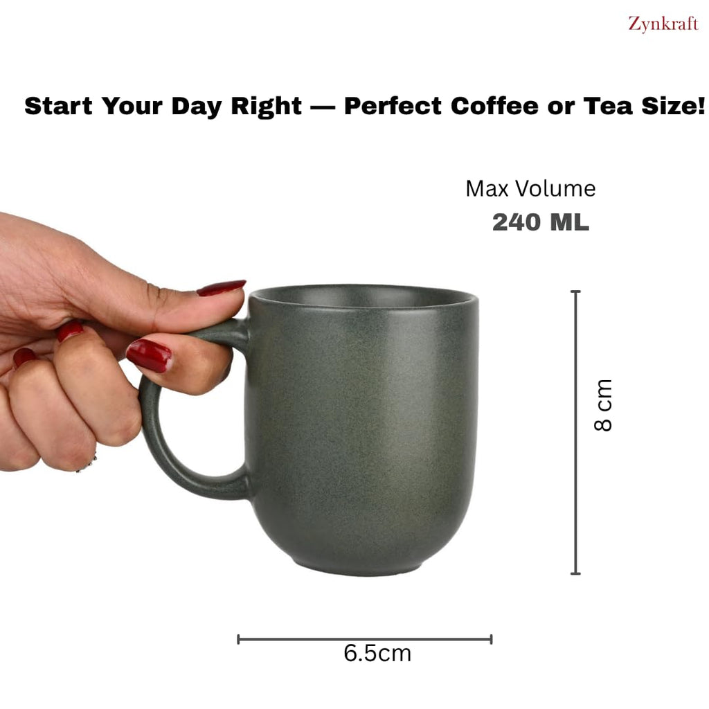 Premium Matte Ceramic Mug Set of 4