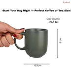 Premium Matte Ceramic Mug Set of 4