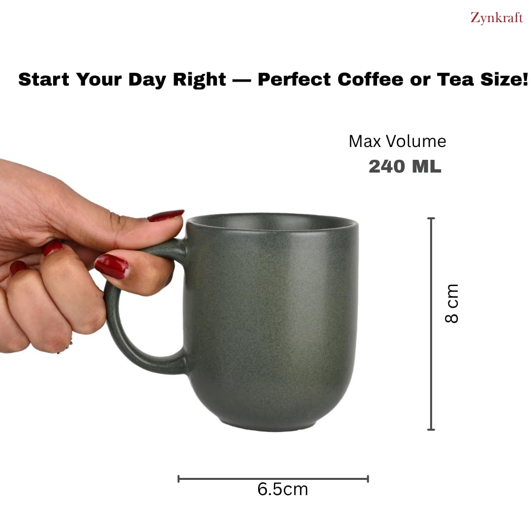 Premium Matte Ceramic Mug Set of 4