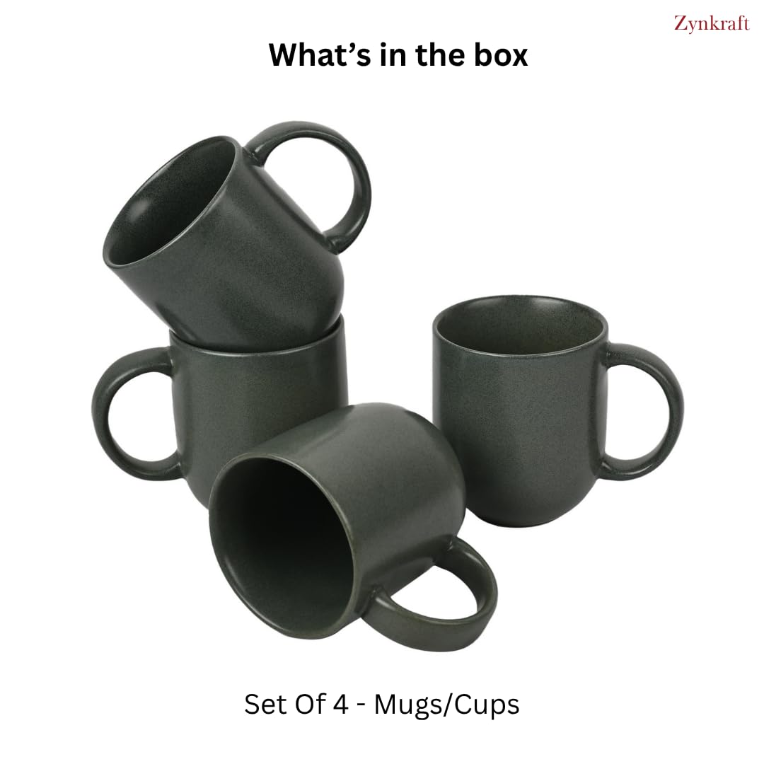 Premium Matte Ceramic Mug Set of 4