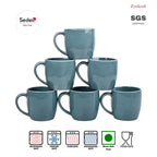 Ceramic Tea Cups Set of 6 - 220 ml (Sky Blue)