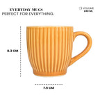 Premium Mustard Tea Cups Sets of 6