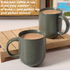 Premium Matte Ceramic Mug Set of 4