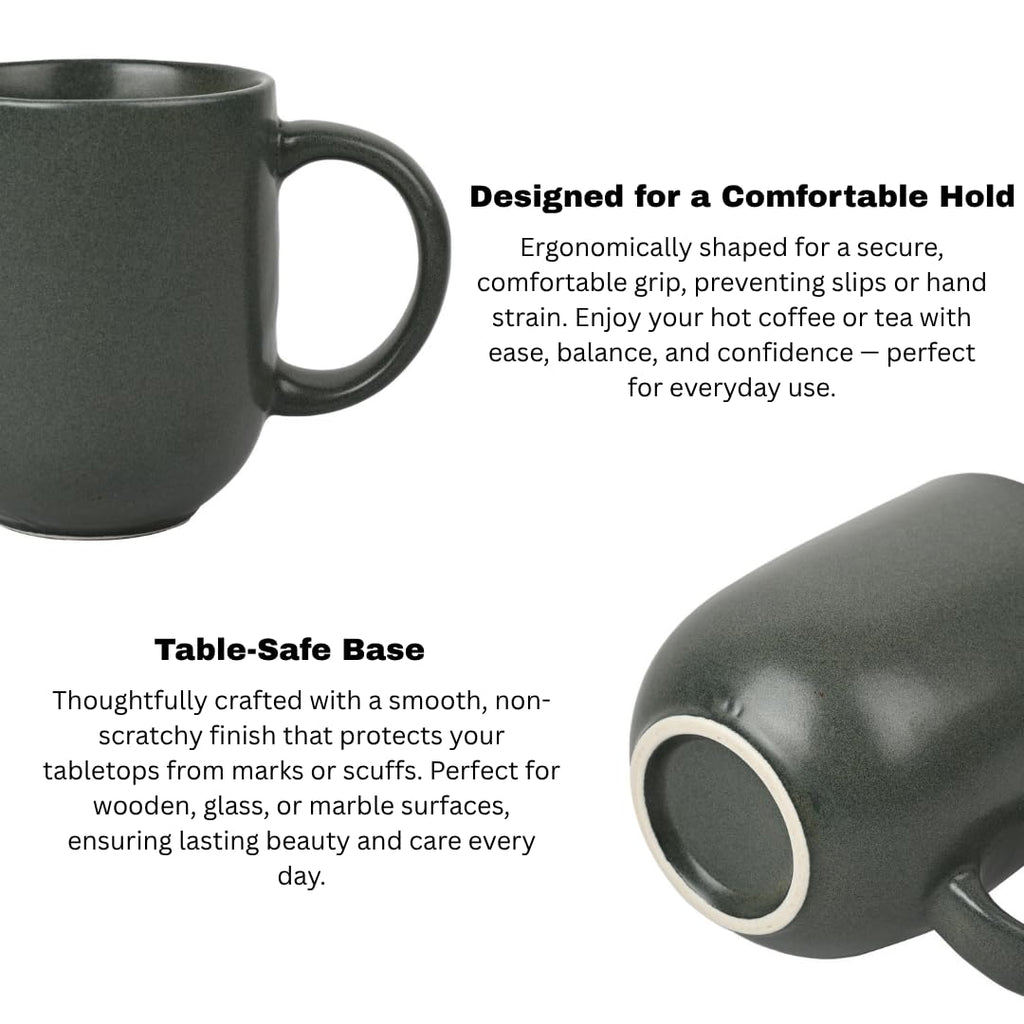 Premium Matte Ceramic Mug Set of 4
