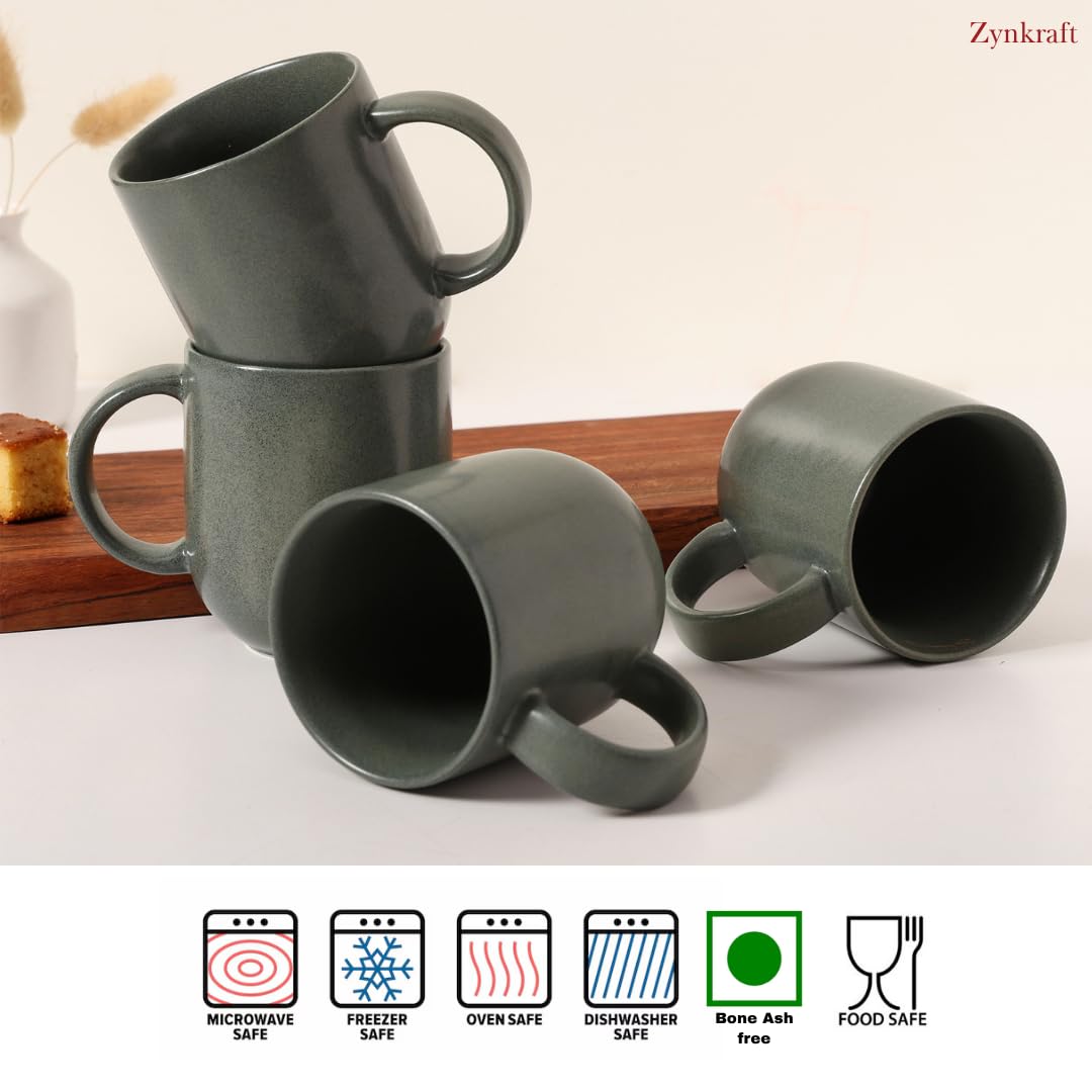 Premium Matte Ceramic Mug Set of 4