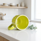 Pear Extract Ribbed Ceramic Mug Set | 180ml | Set of 6
