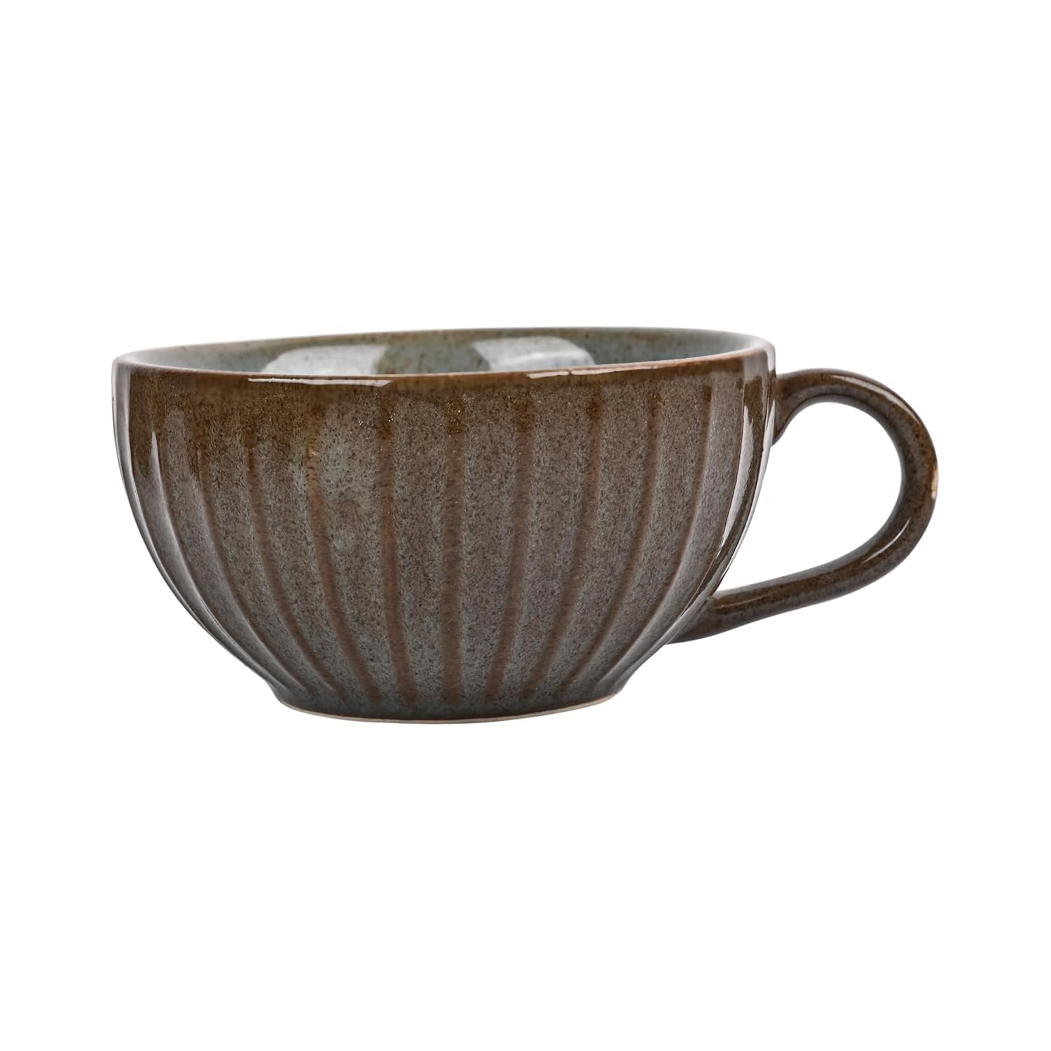 Premium Grey Brown Ceramic Coffee Mug Set of 6