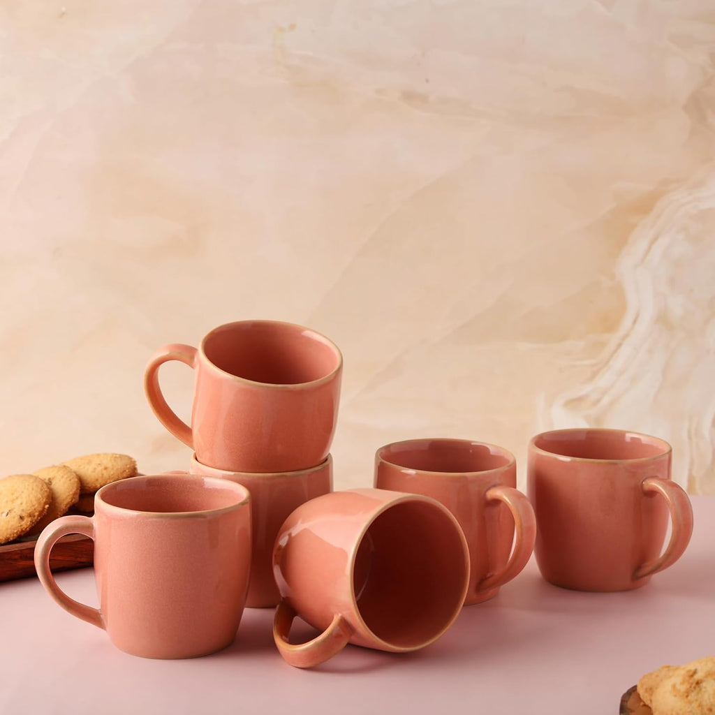 Porcelain Ceramic Mug Set of 6