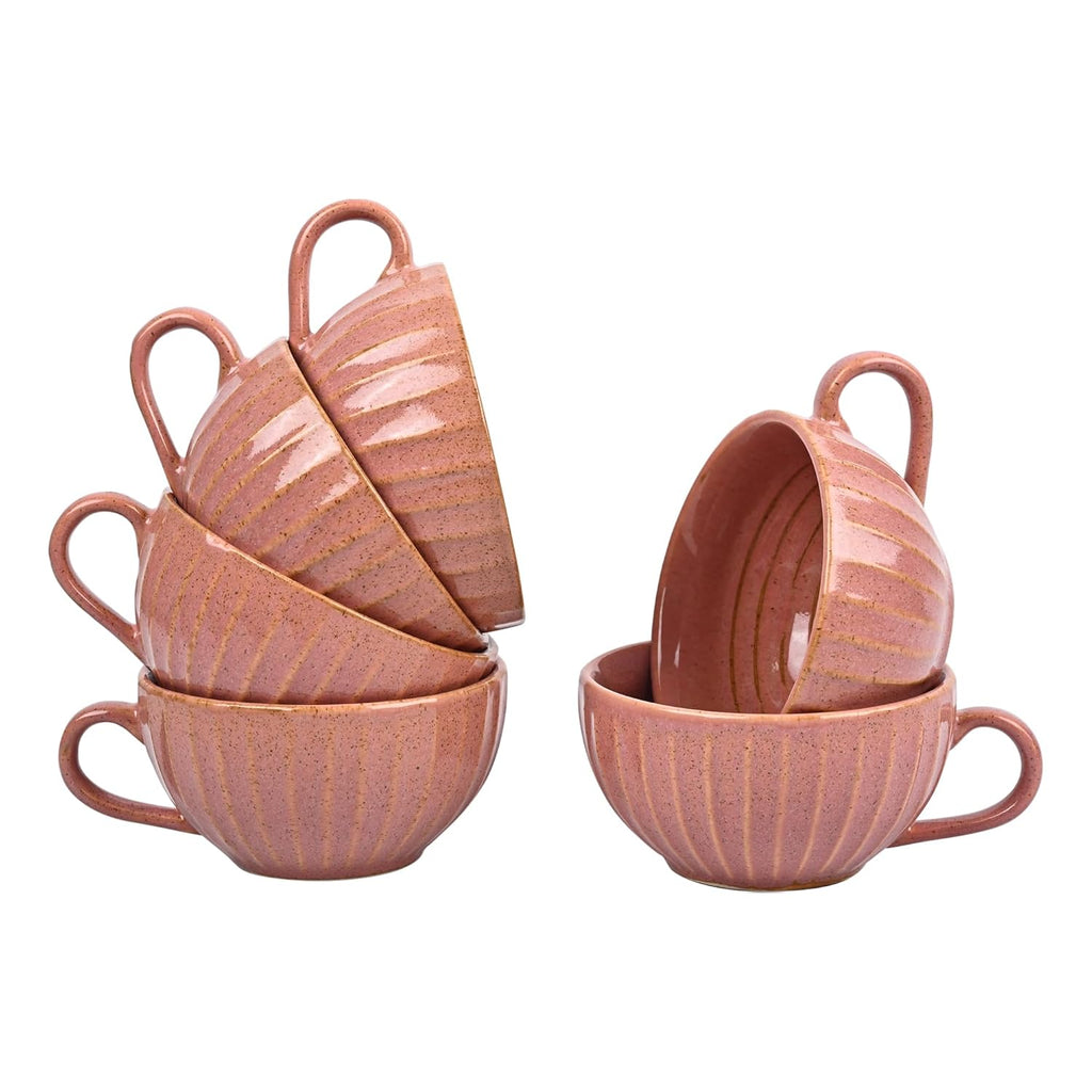 Premium Ceramic Coffee Mug Set of 6