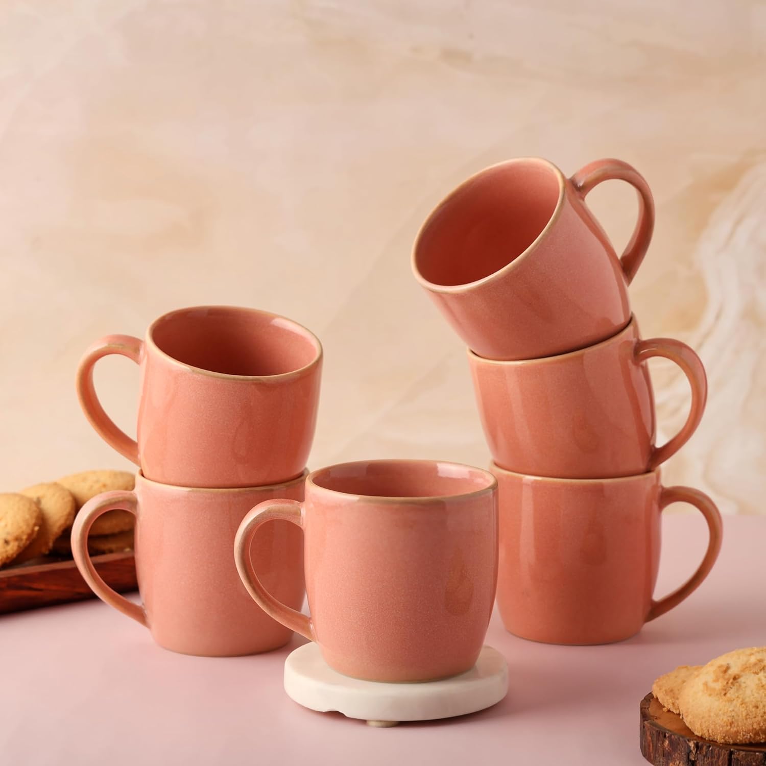 Porcelain Ceramic Mug Set of 6