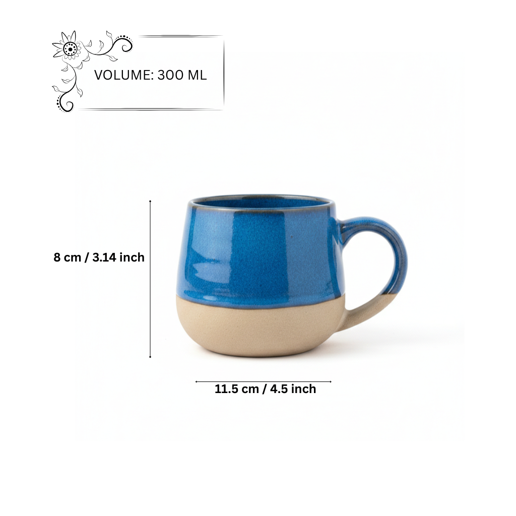 Ocean Blue Studio Pottery Mug